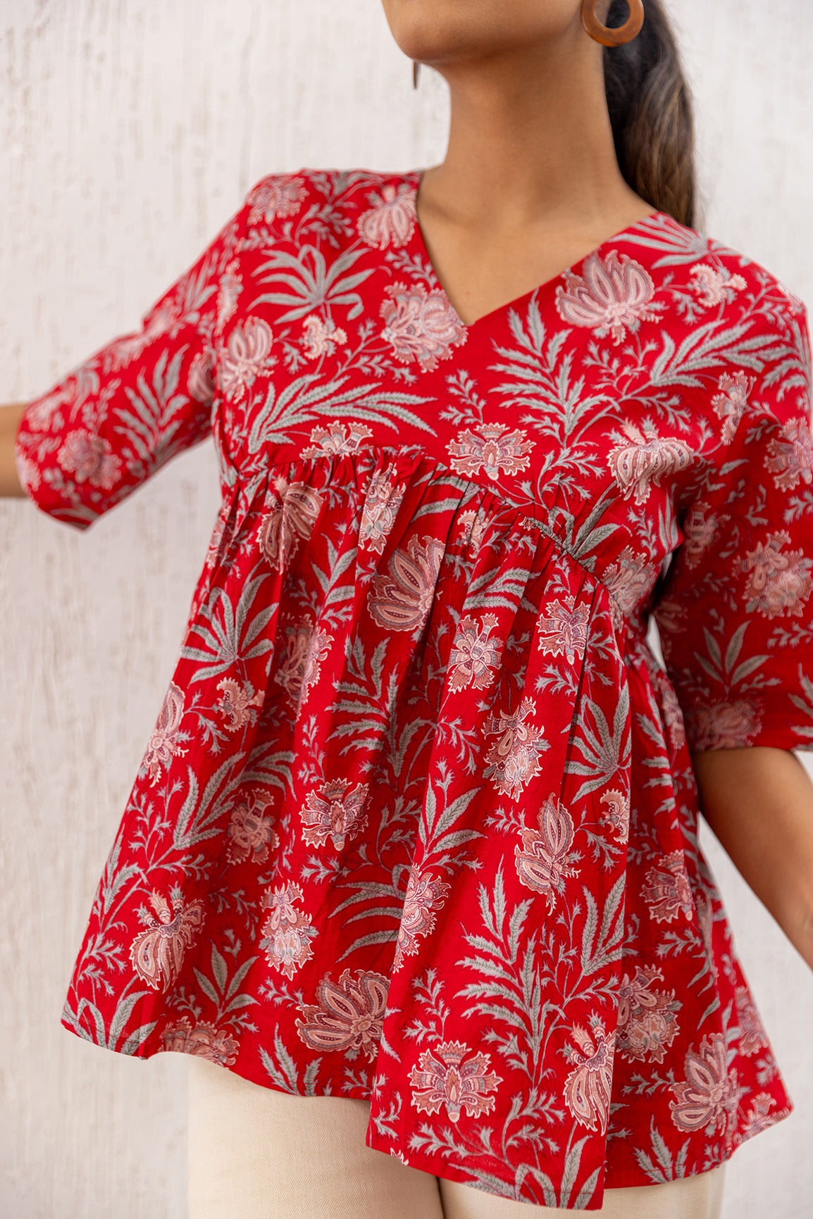 RED COTTON TOP
