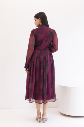BURGUNDY SHIRT MAXI