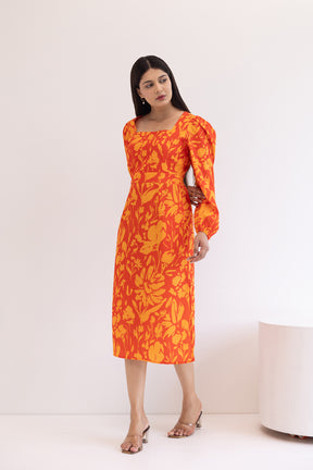 MARIGOLD MUSE PRINTED DRESS