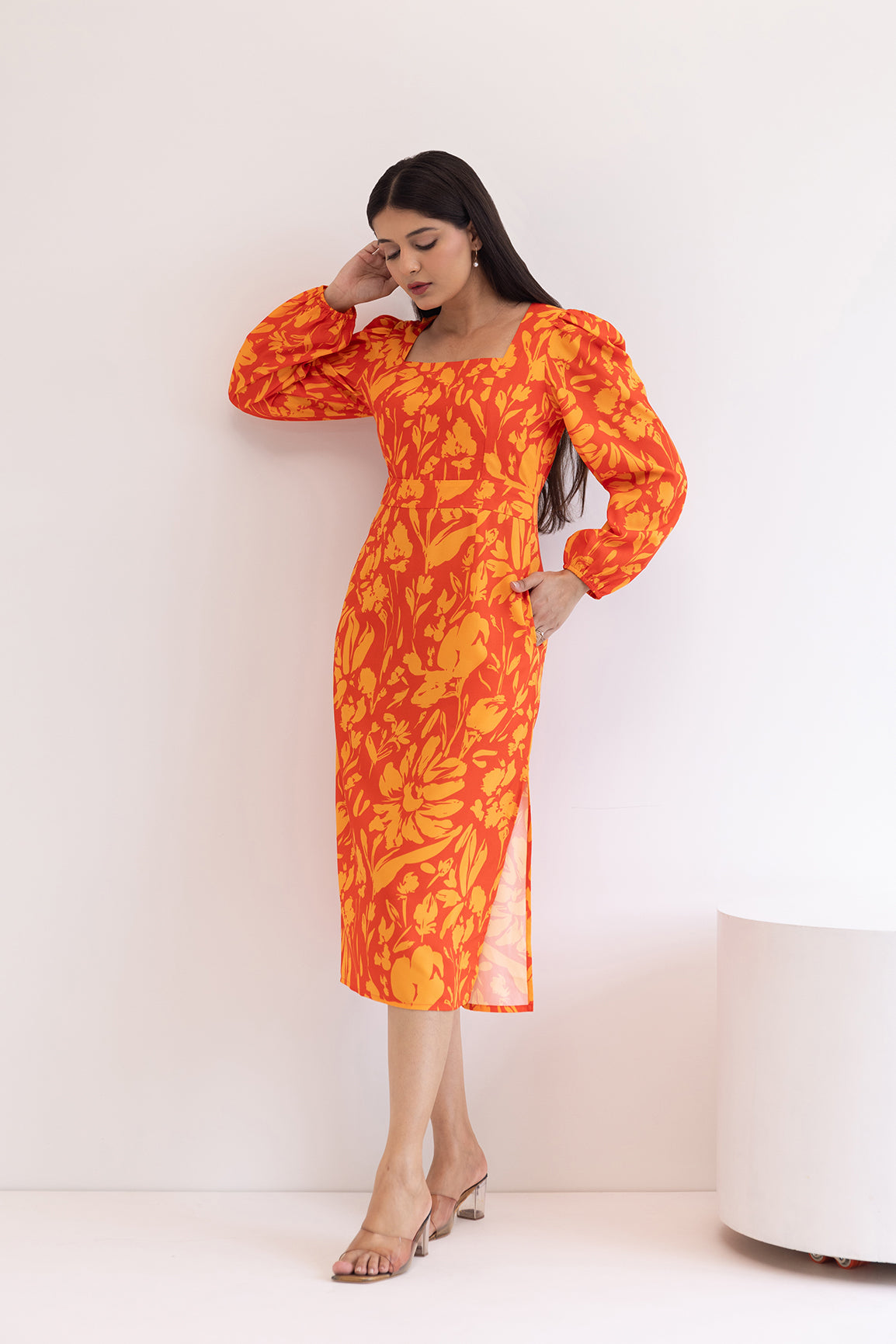 MARIGOLD MUSE PRINTED DRESS