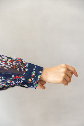 NAVY FLORAL MAXI