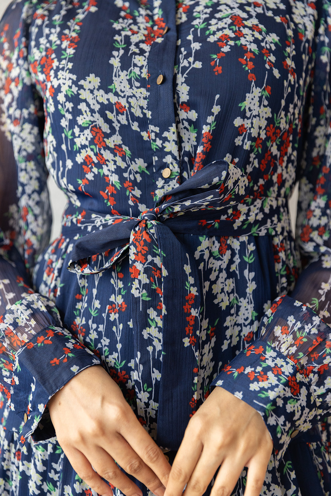NAVY FLORAL MAXI