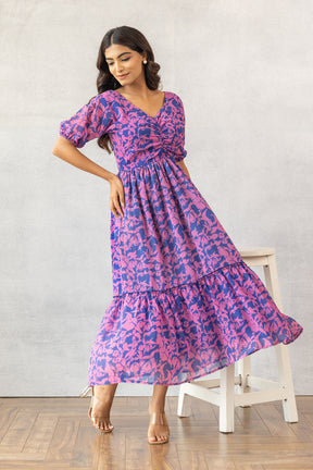 Pink & Blue Maxi Dress – Soft Pastels with a Trendy Twist Pink & Blue Maxi Dress – Soft Pastels with a Trendy Twist