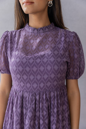 PLUMP PURPLE JACQUARD MAXI