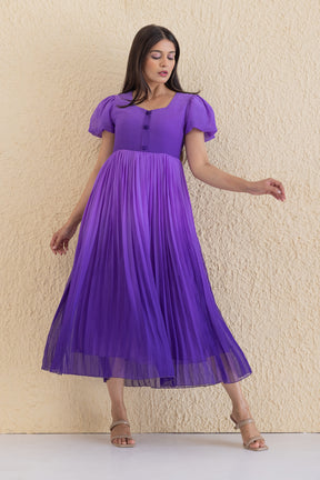 OMBRE PLEATED MAXI