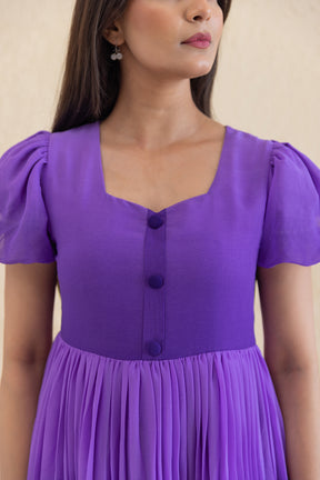 OMBRE PLEATED MAXI