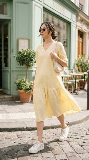 SUNSHINE SEERSUCKER MAXI