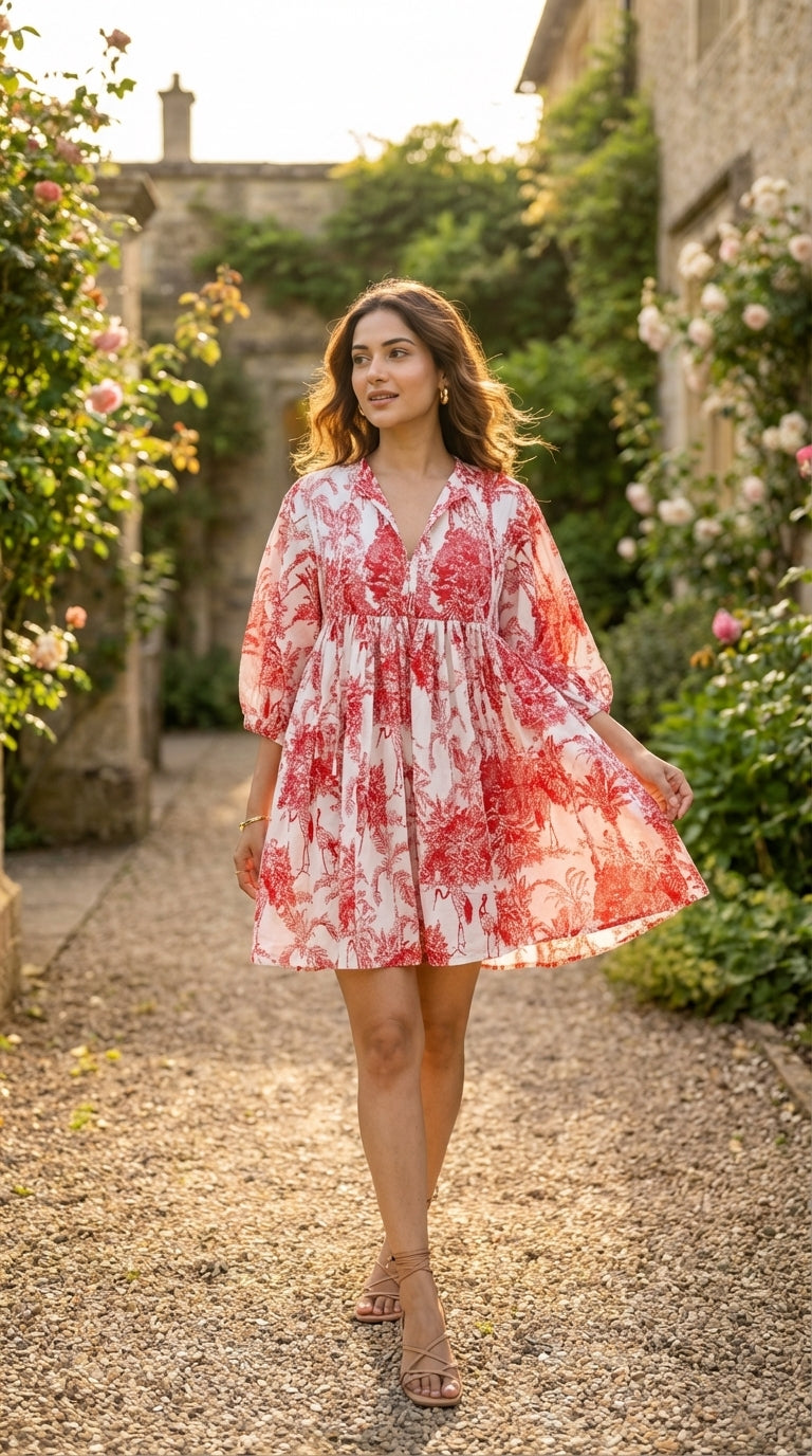 ROUGE MOUSE MIDI DRESS