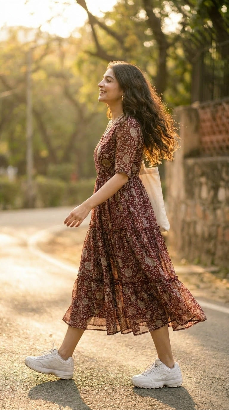 WINE PAISLEY MAXI