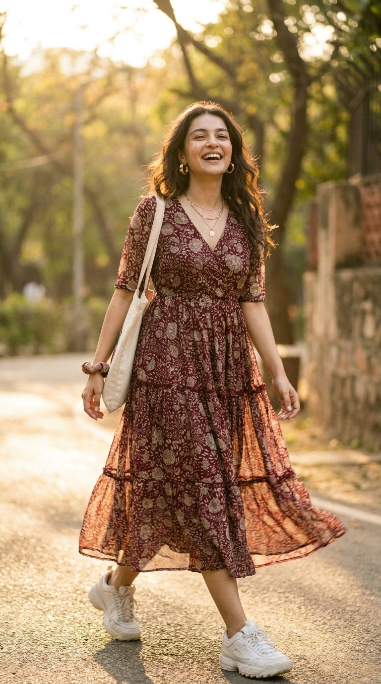 WINE PAISLEY MAXI