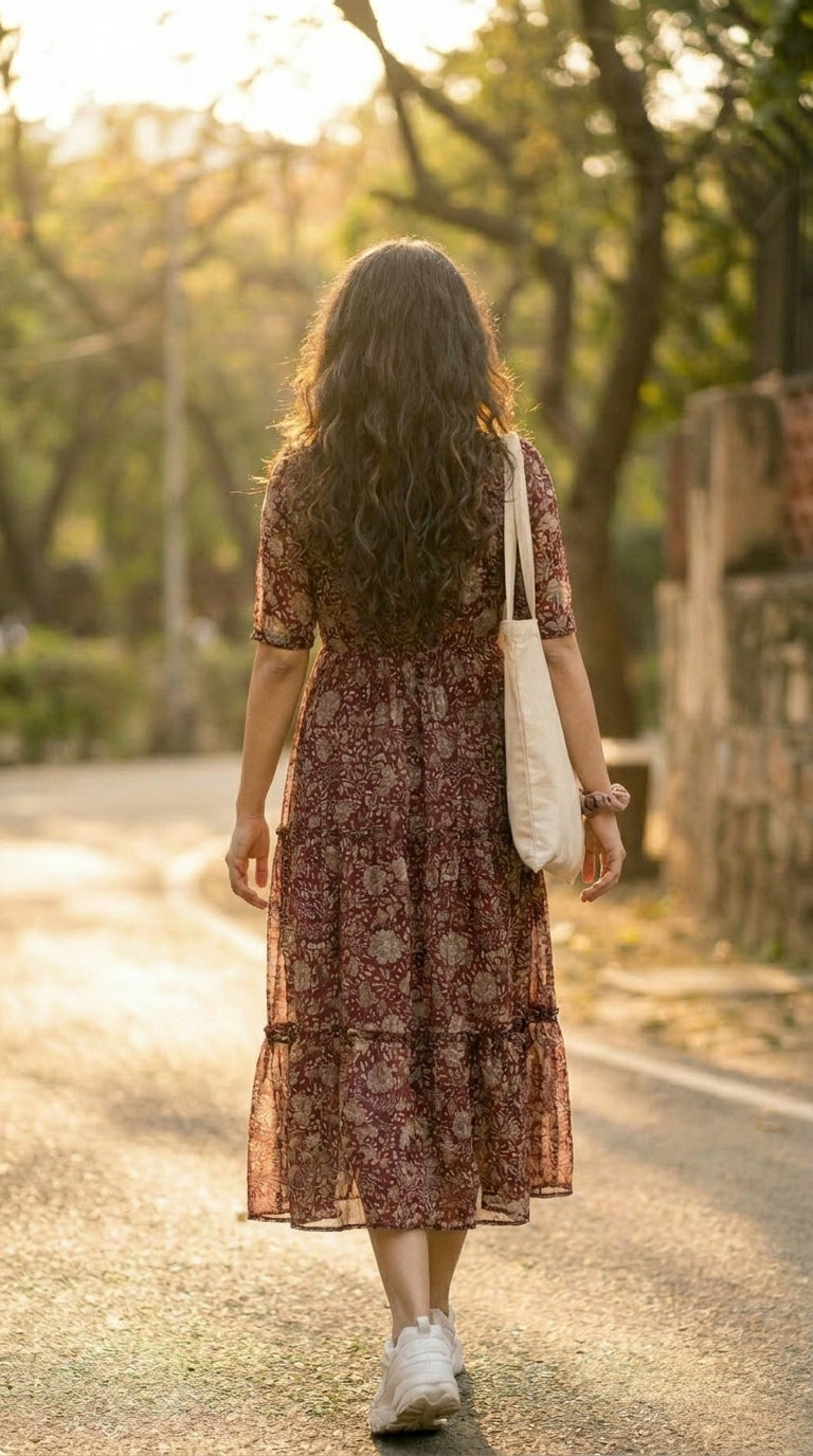 WINE PAISLEY MAXI