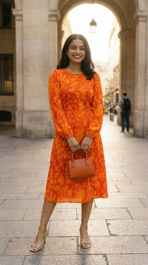 MARIGOLD MUSE PRINTED DRESS