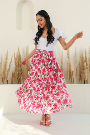 FLORAL PLEATED CO-ORD