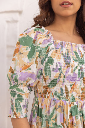 FLORAL COTTON MAXI