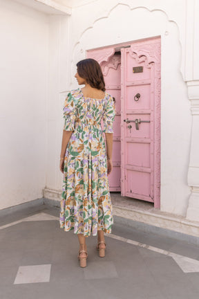 FLORAL COTTON MAXI