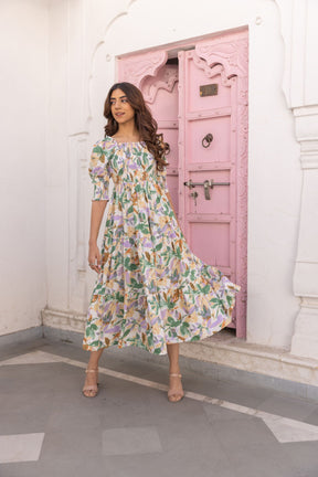 FLORAL COTTON MAXI