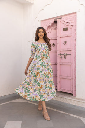 FLORAL COTTON MAXI