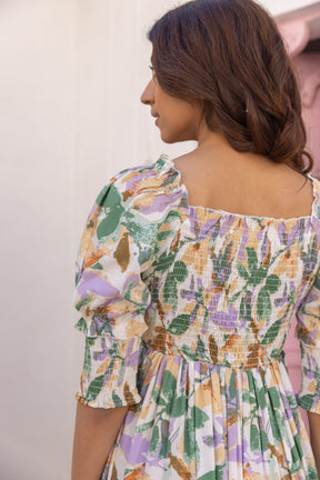 FLORAL COTTON MAXI