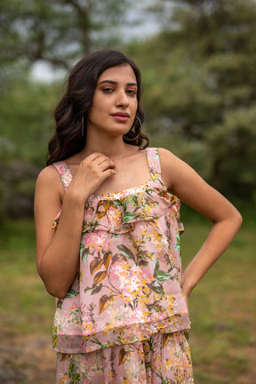 STRAP CHIFFON CO-ORD SET